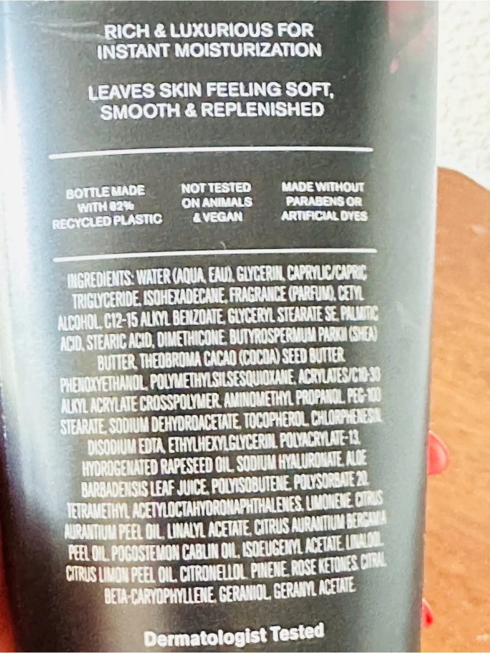 Bath & Body Works Nocturnal Rose Men’s Body Cream - Black & Pink